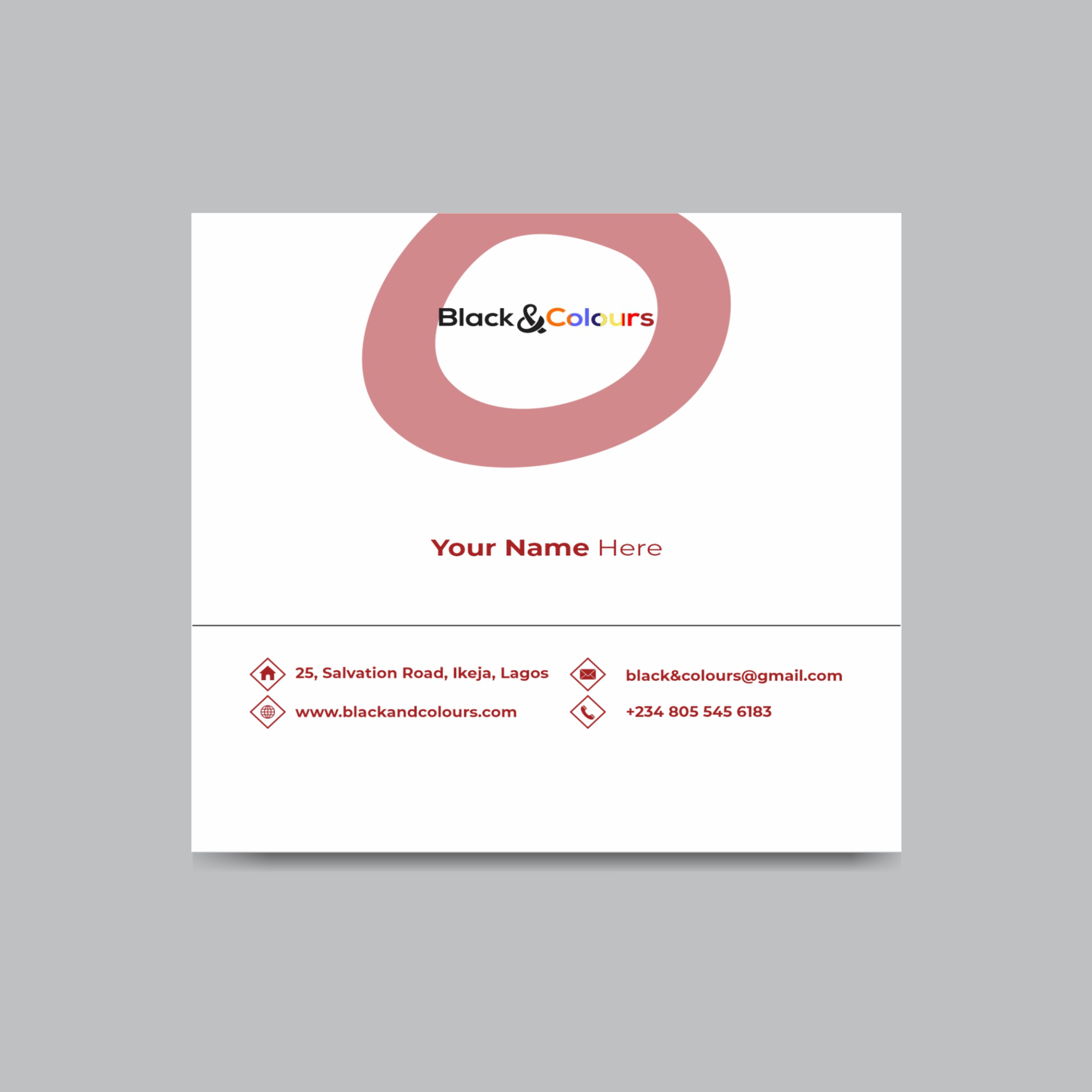 Square Business Card (one sided)