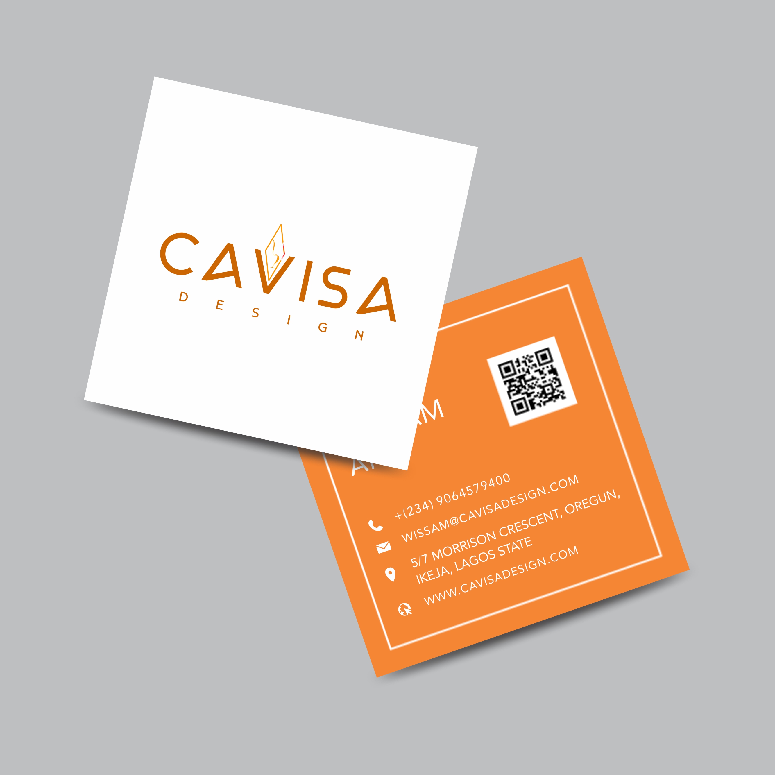 Square Business Card (Two sided)